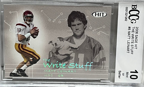 2006 Sage Hit #8 The Write Stuff Matt Leinart