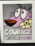 Marty Grabstein John Dilworth Signed Courage the Cowardly Dog Framed Photo