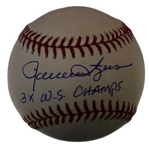 Rollie Fingers Signed Baseball Inscribed 3X WS Champs JSA COA