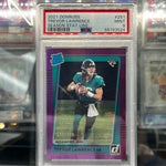 2021 Donruss Trevor Lawrence Season Stat Line Rated Rookie #251 /500 PSA 9