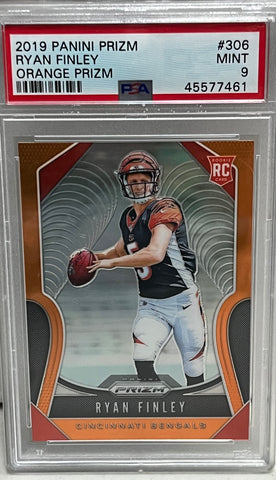 2019 Panini Prizm #306 Ryan Finley Orange Prizm