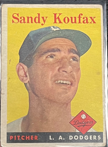 Sandy Koufax Topps #187 Pitcher L.A. Dodgers