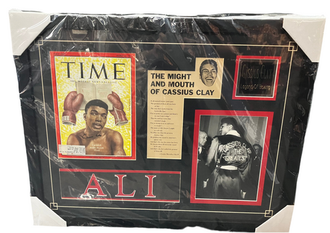 Muhammad Ali Signed Time Magazine framed Photo