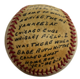 Joe Sewell Signed Baseball JSA COA