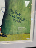Brooks Robinson Autographed Norman Rockwell Print Authenticated 22x25 framed piece