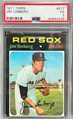 1971 Topps #577 Jim Lonborg