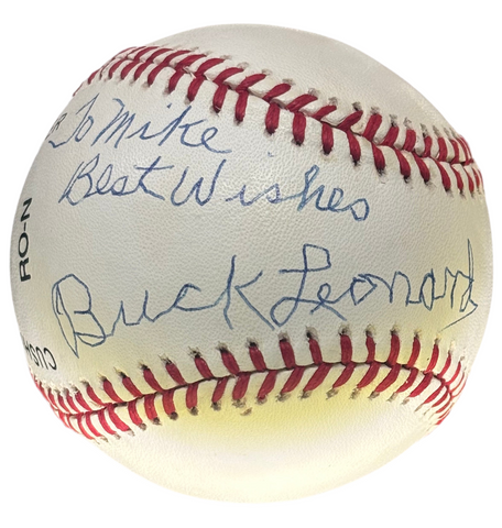 BUCK LEONARD signed baseball