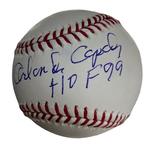 Orlando Cepeda Signed Baseball inscribed HOF 99 Baby Bull
