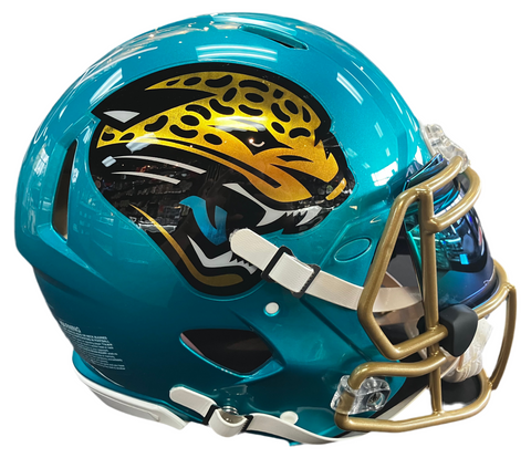 Trevor Lawrence Signed/Autographed Teal Jacksonville Jaguars Full Size Authentic Helmet With visor Fanatics COA