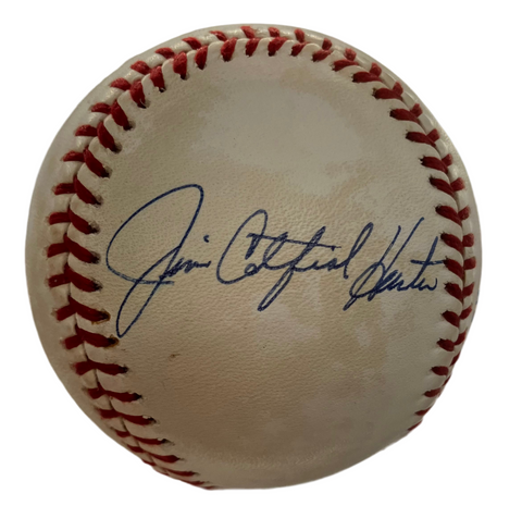 Catfish Hunter Signed Baseball JSA COA