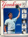1984 Yankees ScoreBook and Souvenir Program Autographed By Dave Righetti