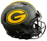 Jordan Love Signed Full Size Eclipse Green Bay Packers Authentic Helmet Beckett COA