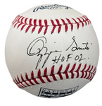 Ozzie Smith Signed Baseball JSA COA Inscribed HOF 02