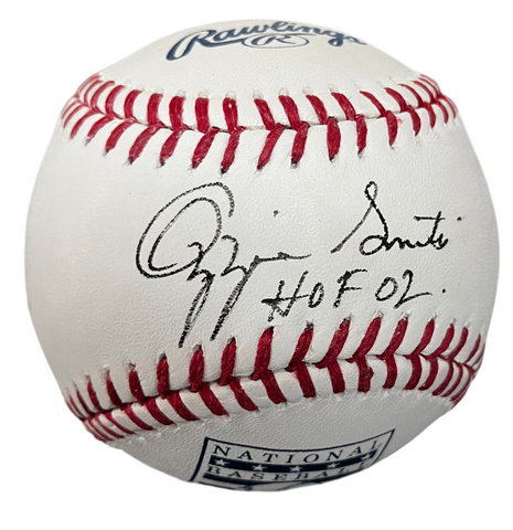 Ozzie Smith Signed Baseball JSA COA Inscribed HOF 02
