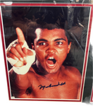 Muhammed Ali Authentic Signed framed Famous Knock out photo