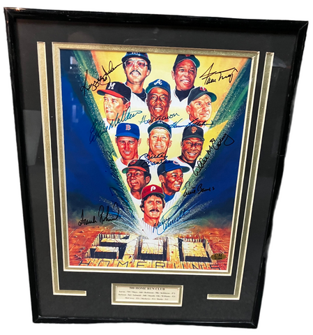 500 Home Run Club 16x 20  autographed  photo Framed
