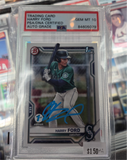 Harry Ford Signed 2021 1st Bowman Trading Card PSA/DNA  GEM MT 10