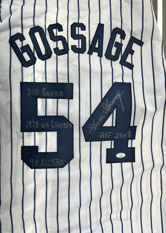 Richard "Goose" Gossage Autographed and Authenticated Jersey