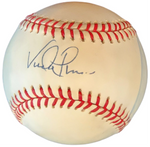 Vada Pinson Signed Rawlings Baseball