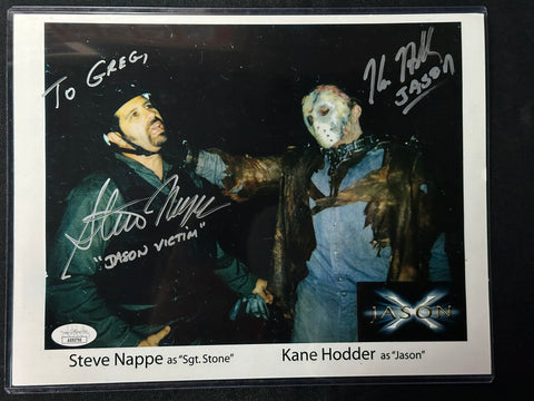 Kane Hodder Steve Nappe autographed 8x10 Photo