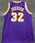 Magic Johnson Signed Purple Lakers Jersey Beckett COA