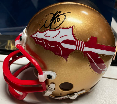 Derrick Brooks Signed Florida State Mini Helmet JSA COA