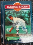Warren Spahn Authentic Signed Baseball Legends Warren Spahn Book