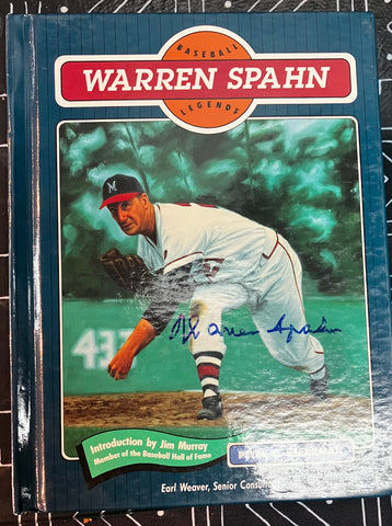 Warren Spahn Authentic Signed Baseball Legends Warren Spahn Book