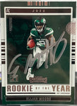 2021 Contenders Season Ticket Elijah Moore Signed Rookie Card Beckett COA