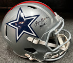 Roger Staubach Signed Full Size Replica Helmet Inscribed “HOF 85” Fanatics COA