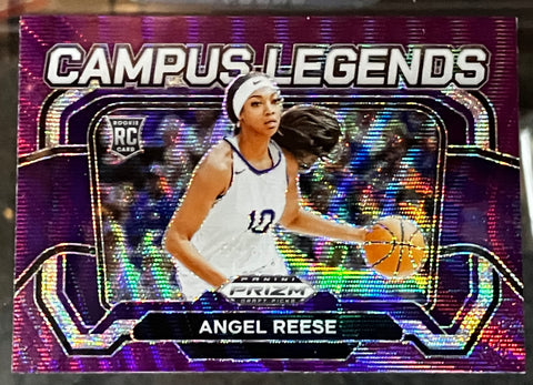 2024 Panini Prizm Angel Reese Purple Wave Campus Legends Rookie Card #4