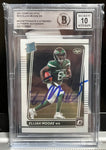 2021 DONRUSS Optic Elijah Moore Rated Rookie Signed Card Beckett COA