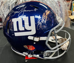 Saquon Barkley and Daniel Jones Signed Full Size Authentic Helmet