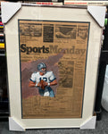 Roger Staubach Framed Sports Monday Photo