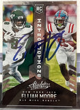 2021 Absolute Elijah Moore Signed IntroductionsRookie Card Beckett COA