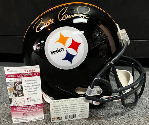 Bill Cowher Signed Pittsburgh Steelers full size helmet