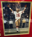 Joe Montana Signed Framed Jersey