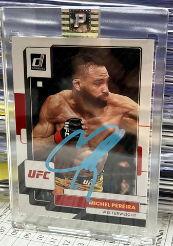 Michael Perira Signed 2023 DONRUSS Card #195