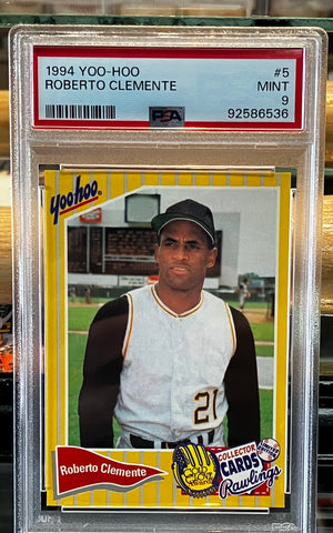 1994 Yoo-Hoo Roberto Clemente Card #5 PSA 9