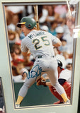 Jose Canseco, Ricky Henderson,  and Mark McGwire Signed Framed Photos JSA LOA