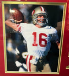 Joe Montana Signed Framed Jersey
