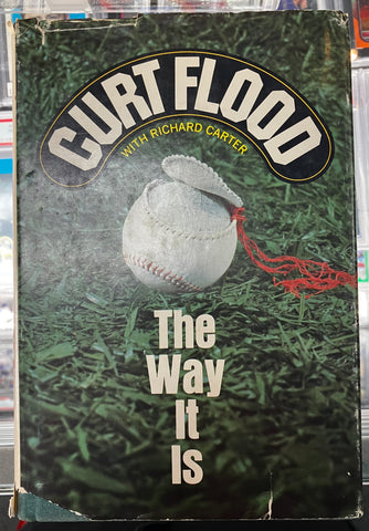 Curt Flood Signed Authentic "The Way It Is" Book