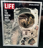 Mercy Seven Astronauts Signed Framed Life Magazine Photo