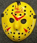 Ari Lehman Signed Yellow Jason Mask Beckett COA Inscribed “Jason 1”