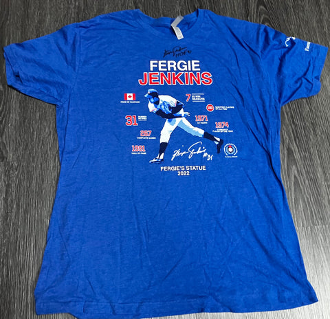 Fergie Jenkins Signed Shirt JSA COA