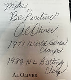 Al Oliver Authentic Signed " Life is a Hit; Don't Strike Out" Book