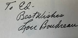 Lou Boudreau Signed Book