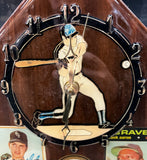 Copperstown Hero’s Clock Signed With 18 MLB Hall Of Famers Cards