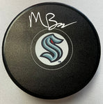 MATTY BENIERS SIGNED CRACKENS HOCKEY PUCK