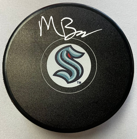 MATTY BENIERS SIGNED CRACKENS HOCKEY PUCK